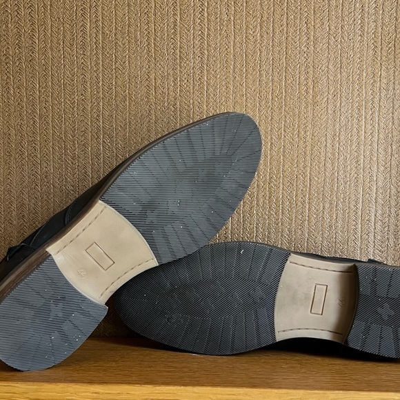 Zara Black Leather Dress/Casual Lace Up Shoes​​​​​​​​​​​​​​ - Picture 6 of 8